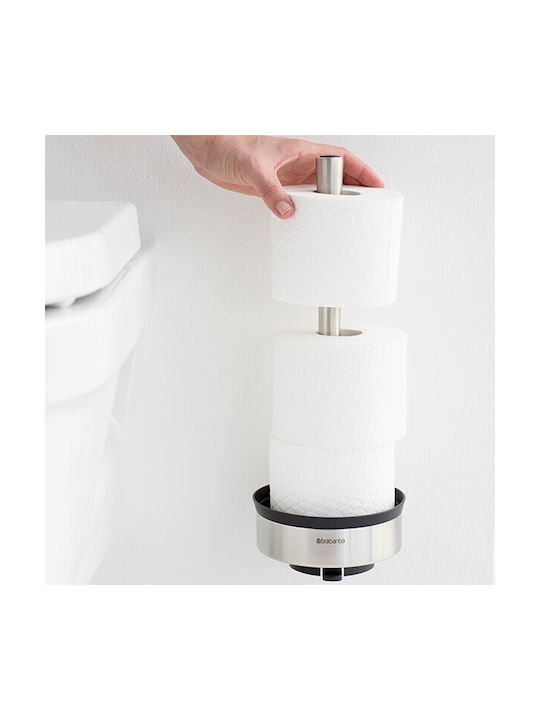 Brabantia Wandmontiert Papierhalter Metallisch Silber