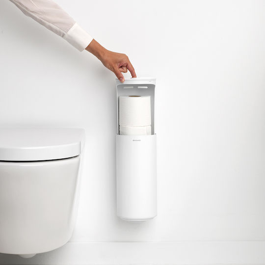 Brabantia Boden Papierhalter Metallisch Weiß