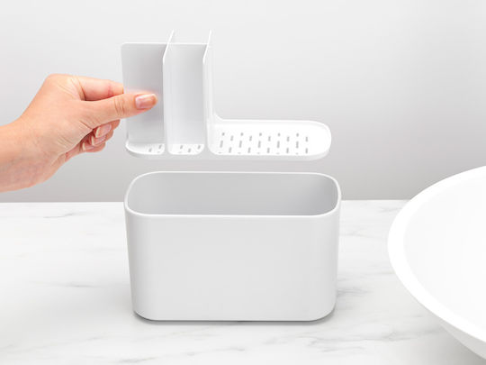 Brabantia Tabletop Sponge Holder Metallic White