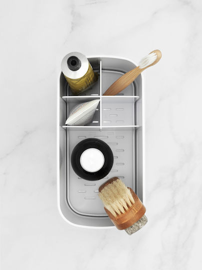 Brabantia Tabletop Sponge Holder Metallic White