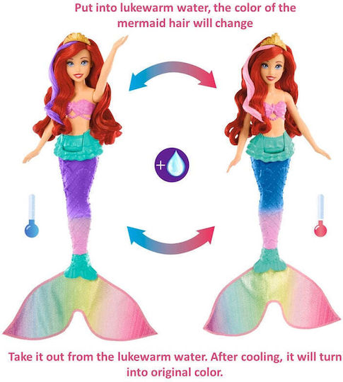Barbie Swim & Splash Magic Mermaid Doll for 3+ years+ Years 25cm