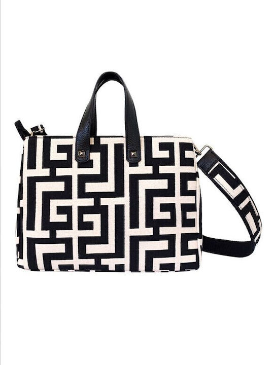Theseus Leder Damentasche Handtasche Beige/Black