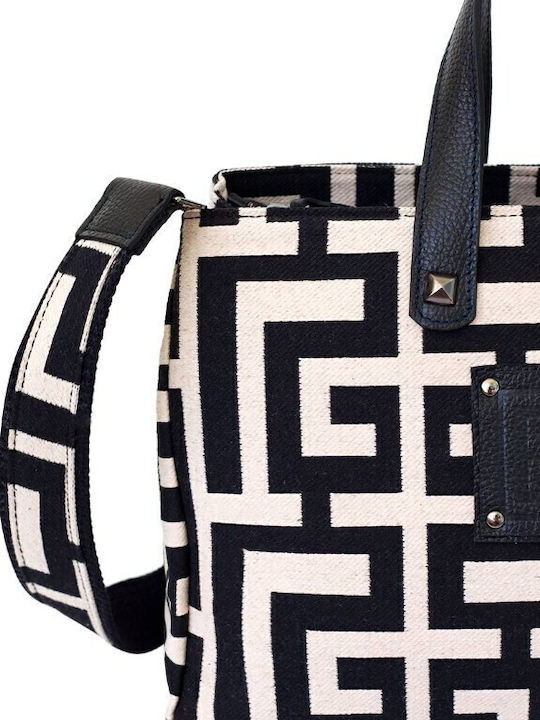 Theseus Leder Damentasche Handtasche Beige/Black
