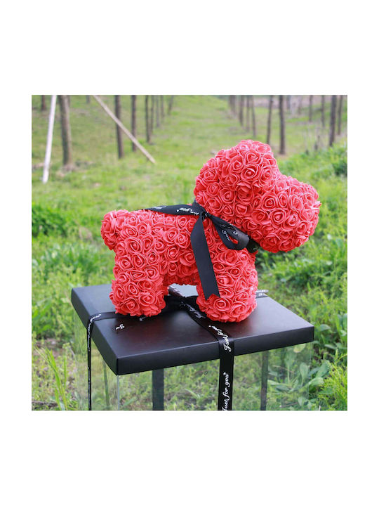 Puppy from Artificial Roses Red 35cm in Box 1pcs