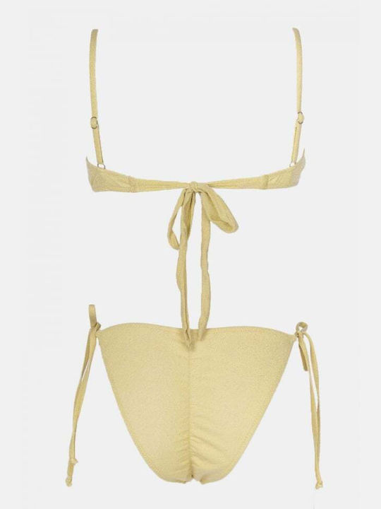 Bikini Set with Removable Padding Brazil Beige