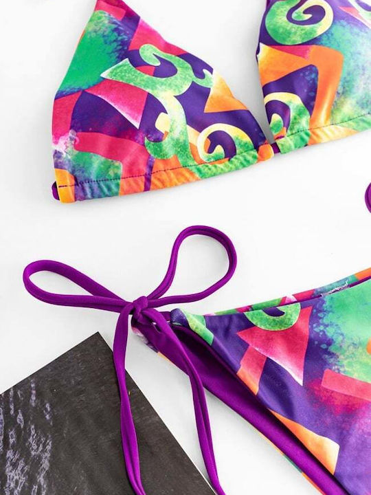 Set Bikini Triunghi Cu Burete Detașabil