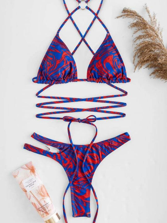 Bikini-Set mit Abnehmbarer Verstärkung String