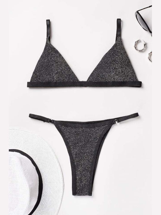 Set Bikini Brasil Silber Ασημί