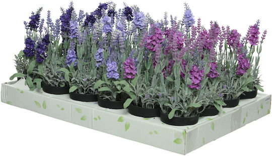 Artificial Plant in Small Pot Lavender Black 12cm Interni Oggi