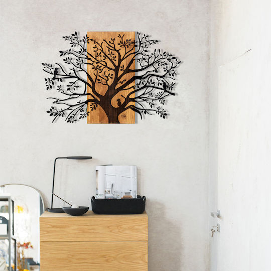 3D Mixed Art Kavak Black Wooden Wall Decor 85x58cm 3D Mixed Art Kavak Black Wooden Wall Decor 85x58cm