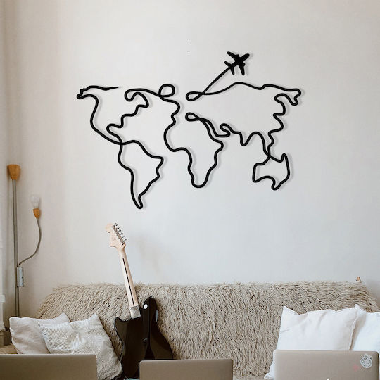 Decorative Black Mozzafiato Silhouette Made of Metal 60x42cm