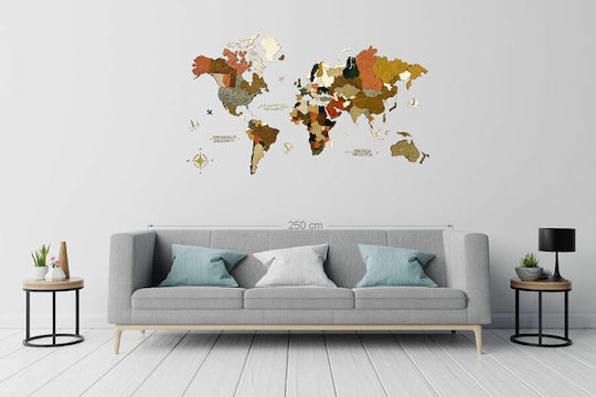 Canvastic 3D Decorațiune Pentru Perete Lucrată Manual Din Lemn 190x110cm