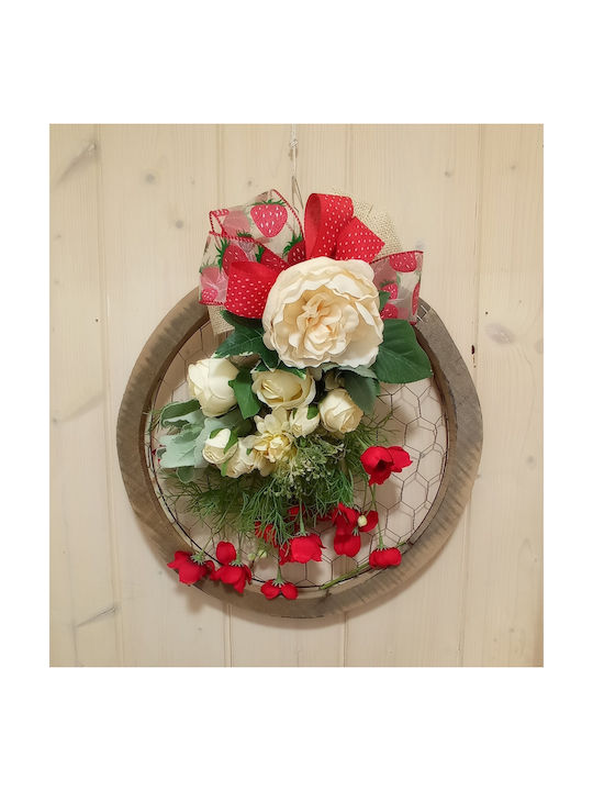 Ambalaz Decorative Wreath made of Wooden 40x40cm 1pcs