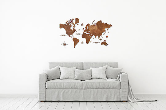 Handgefertigte Wanddekoration aus Holz 115x65cm