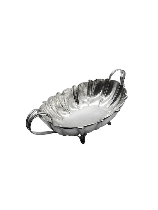 Savvas Design Bol Decorativ Argint Argintiu 42x19x15cm 1buc