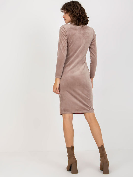 Rue Paris Mini Kleid Beige