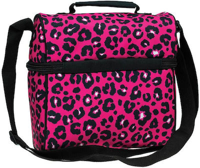 No Fear Kids Insulated Lunch Bag with Shoulder Strap Fuchsia