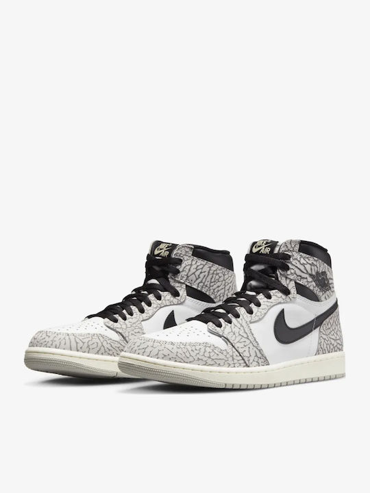 Air  1 Retro High OG Boots Tech Grey / Muslin / Black / White