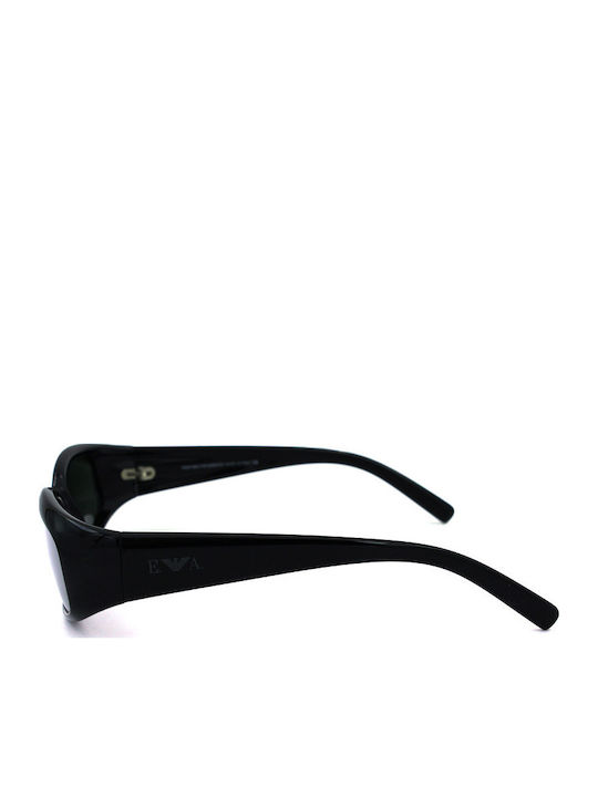 Emporio Armani Unisex Sunglasses with Black Plastic Frame and Silver Mirror Lens 690S 0206G