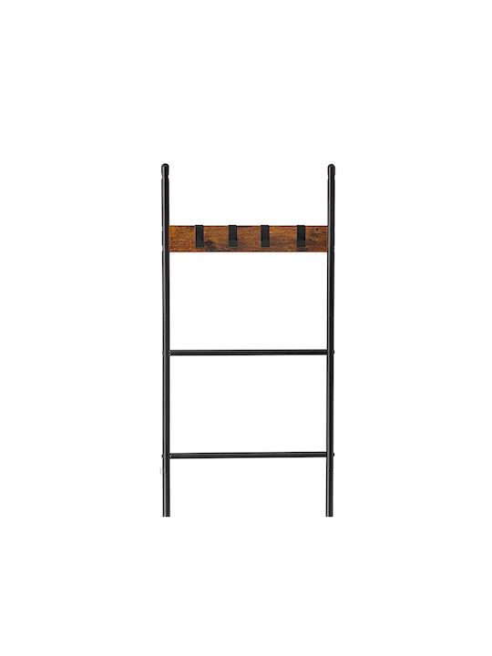 Vasagle Wall-Mounted Bathroom Ladder with 4 Positions ​44x160cm Black
