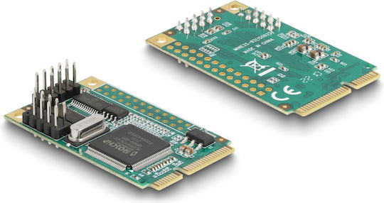 DeLock Κάρτα PCIe σε 2 θύρες RS232 DB9 Serial