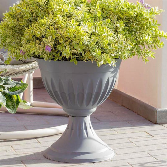 Bama Plant Pot Plastic Gray Bama Plant Pot Plastic Gray