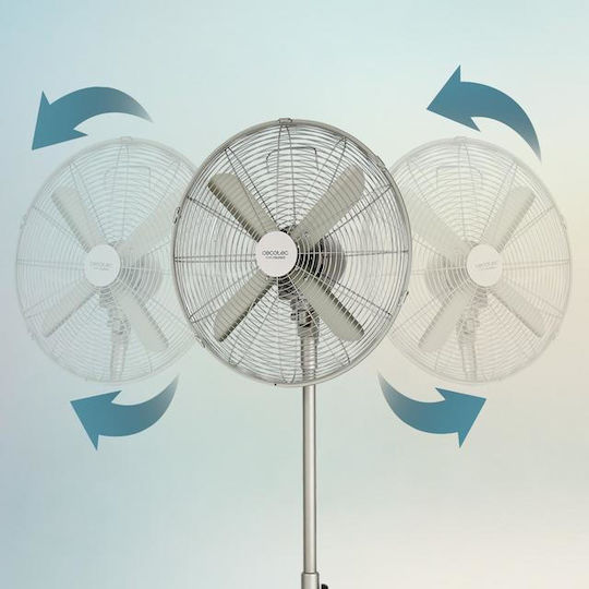 Cecotec EnergySilence 610 Steelstyle Pedestal Fan 50W Diameter 40cm Silver