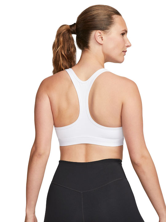 Nike Dri-Fit Swoosh Light Support Women's Sports Bra without Padding White