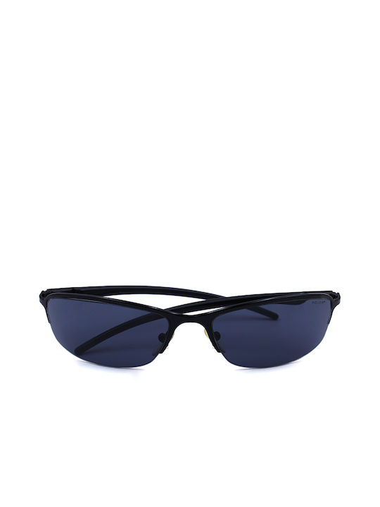 Police Men's Sunglasses with Black Wooden Frame and Black Lens S2860 531