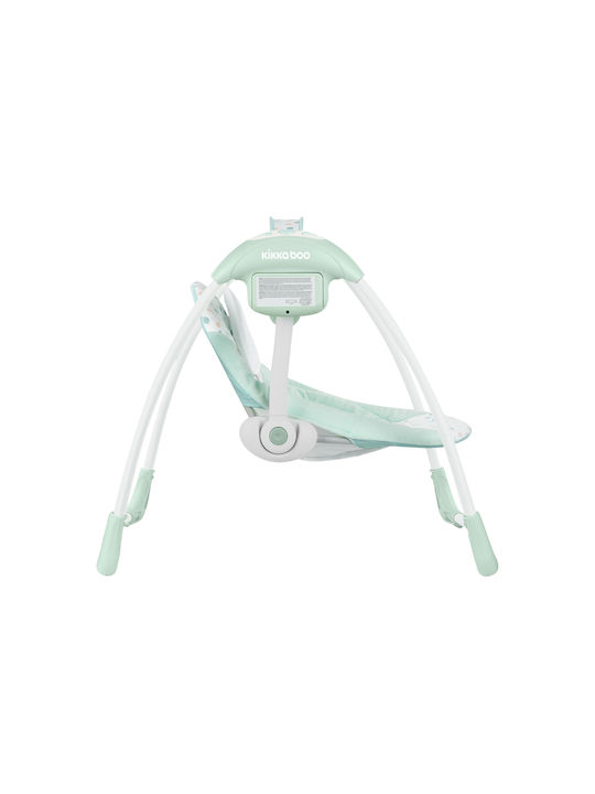 Kikka Boo Elektrisch Baby Relax Schaukel Chillo mit Musik Jungle King Mint für Kind bis 11kg