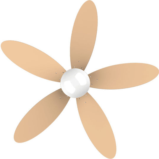 Cecotec EnergySilence Aero 4260 Deckenventilator 106cm mit Leuchte Orange / Weiß