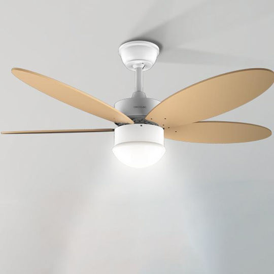 Cecotec EnergySilence Aero 4260 Deckenventilator 106cm mit Leuchte Orange / Weiß