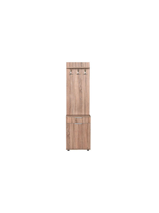 Mobilier de Intrare cu Cuier & Dulap pentru Pantofi Latte 52x36x187buc