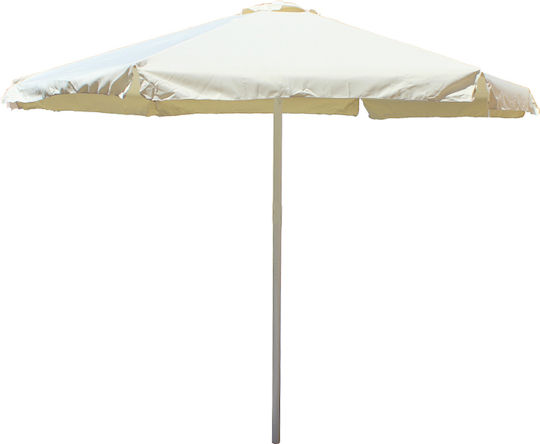 Rundschreiben Garten- und Terrassen-Sonnenschirm Aluminium Ecru Durchmesser 3m