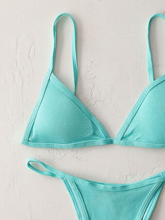 Gigi Bikini-Set Dreieck & Brasilien Türkis