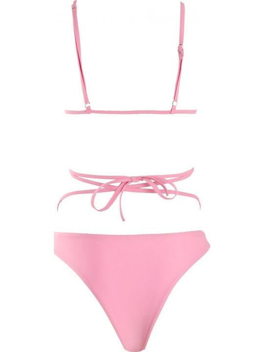Gigi Set Bikini Τριγωνάκι Ροζ
