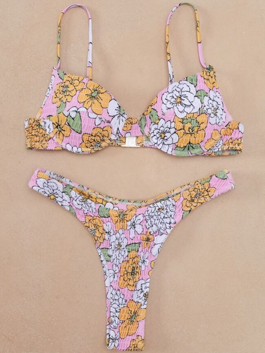 Gigi Set Bikini Brazil Ροζ
