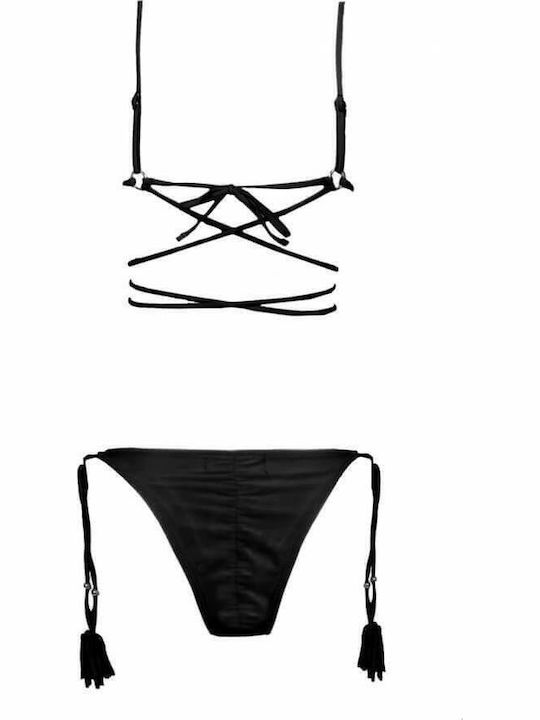 Bikini-Set mit Verstärkung Schwarz