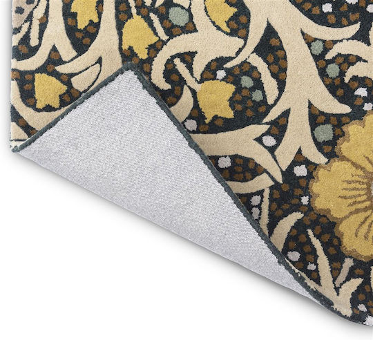 Morris & Co Seaweed Lucrat manual Covor Rectangular Din lână Albastru