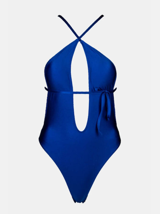 Luigi One-Piece Swimsuit with Padding Blue