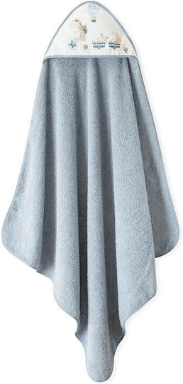 Interbaby Baby Bathrobe Set with Hood 100x100cm
