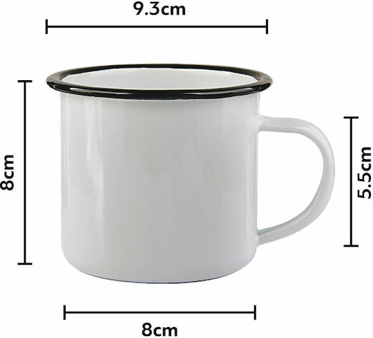 Koupakoupa Mug Enamel White 340ml Koupakoupa Mug Enamel White 340ml