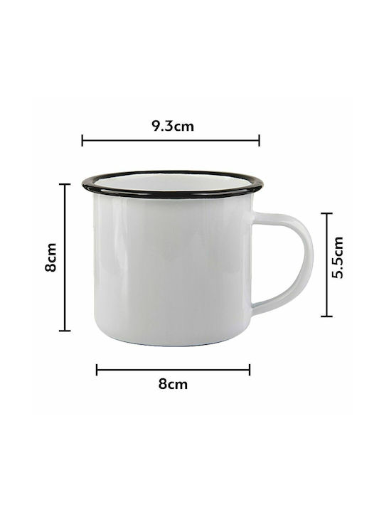 Koupakoupa Mug Enamel White 340ml