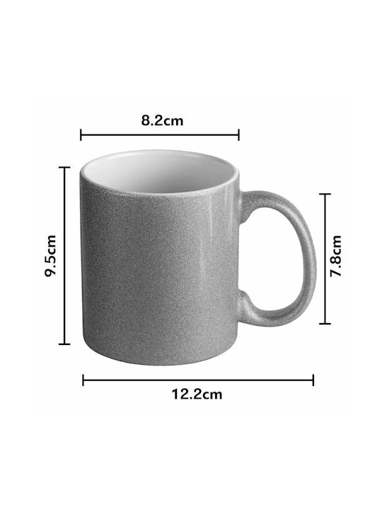 Koupakoupa Ceramic Cup Silver 330ml