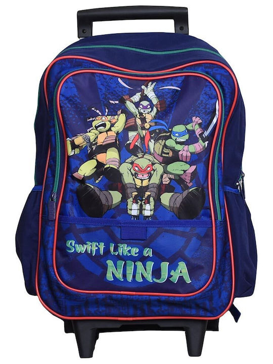 Sunce School Bag Trolley Elementary, Elementary Blue with Water Bottle Holder 20Liters