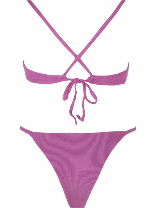 Set Bikini Brazil Λιλά