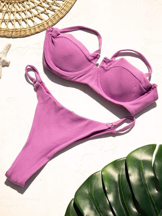 Set Bikini Brazil Λιλά