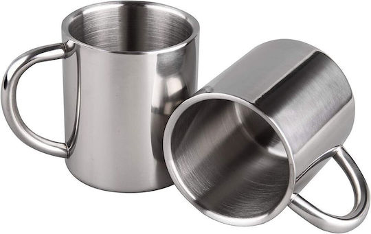 Koupakoupa Κούπα Μεταλλική Ασημί 330ml