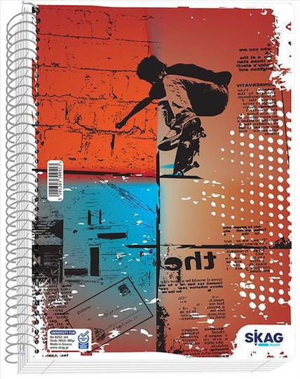 Skag Spiral Notebook Ruled A4 Multicolour 1pcs