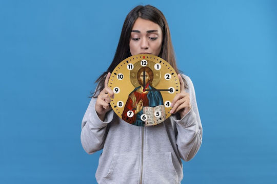 Koupakoupa Wall Clock Wooden Beige Ø20cm